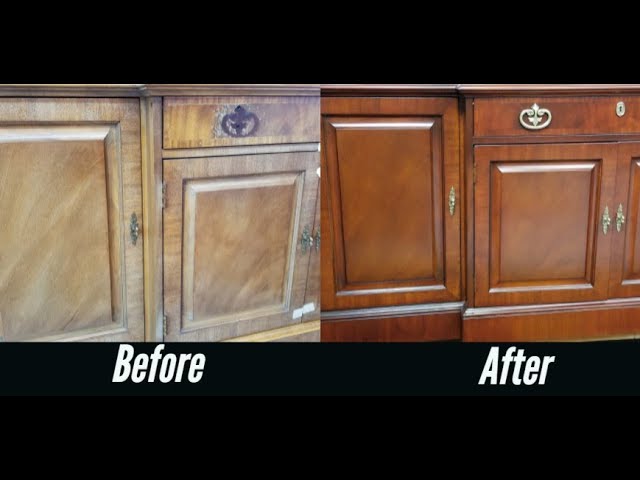 How to restore a wood finish on a bedside cupboard without sanding