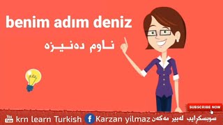 Türkçe öğrenmek dialog kürtçe ve Türkçe altyazılı