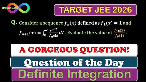 A Gorgeous Question from Definite Integration | Question of the Day | JEE 2026