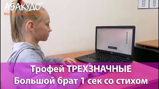 София 10 лет Большой брат ТРЕХЗНАЧНЫЕ 1 сек+стих