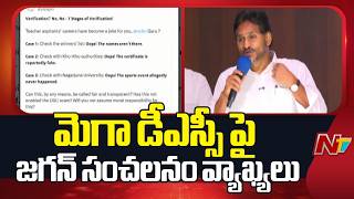 YS Jagan Comments on Mega DSC | YSRCP | NTV Telugu