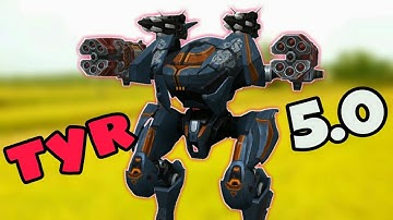 War Robots Test Server 5.0 - TYR: Hoàn Chỉnh Tổng Quan & Sát Thương 5 Hai Địa Hình