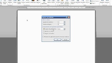 46 Comment inserer un tableau dans Word
