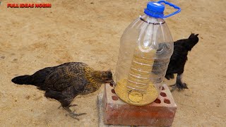 Comederos para gallinas caseros