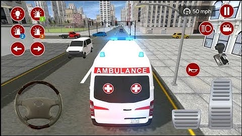 Emergency Robot Ambulance Transfotm Simulator - City Rescue Driving Game #1 - Android Gameplay
