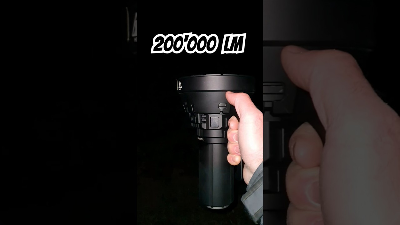 Stärkste Taschenlampe der Welt - Imalent MS32 mit 200000 Lumen