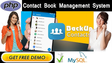 Online Contact Book Management System Project in PHP | MYSQLI | HTML |  – College Projects for CS