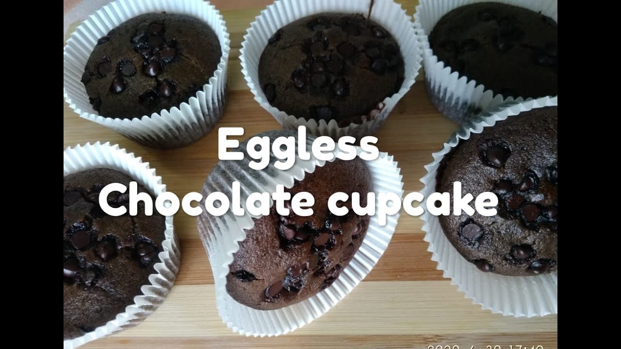 Quick and easy eggless whole wheat chocolate cupcake