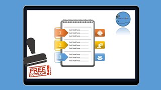 How to make 3 Option Infographic in powerpoint  | notebook | free template| powerpoint animation
