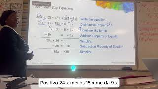 Celebrity Pre-Algebra Module 3 Lesson 3: Solve Multi Step Equations Net Worth