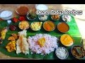 KERALA ONAM SADYA RECIPES ALL IN ONE BANANA LEAF
