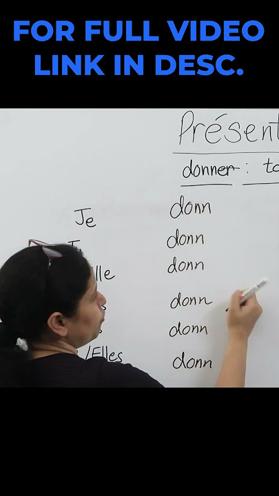 Le Présent -er, -ir and -re verbs || Present tense in French