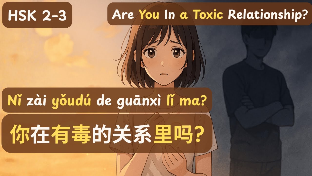 Are You In a Toxic Relationship? 你在有毒的关系里吗？Nǐ zài yǒudú de guānxì lǐ ma? | Chinese Podcast HSK 2-3