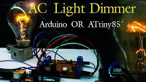 AC Light Dimmer  with Arduino Or  ATtiny85  #Arduino #ATtiny85 #Sinhala #Light_Dimmer  #DIY #Circuit