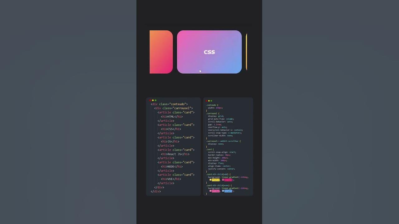 Amazing Carousel Effect Using Only HTML & CSS - Image Slider || #html # ...