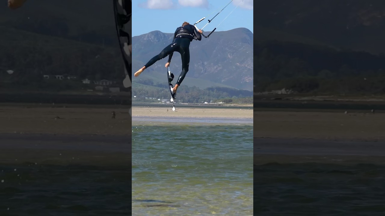 New trick: backroll darkslide one footer / kiteboarding