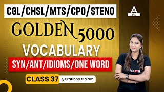 Most Important Vocabulary Words for SSC CHSL STENO CPO 2023 | Rapid Fire Class 37 | By Pratibha Mam