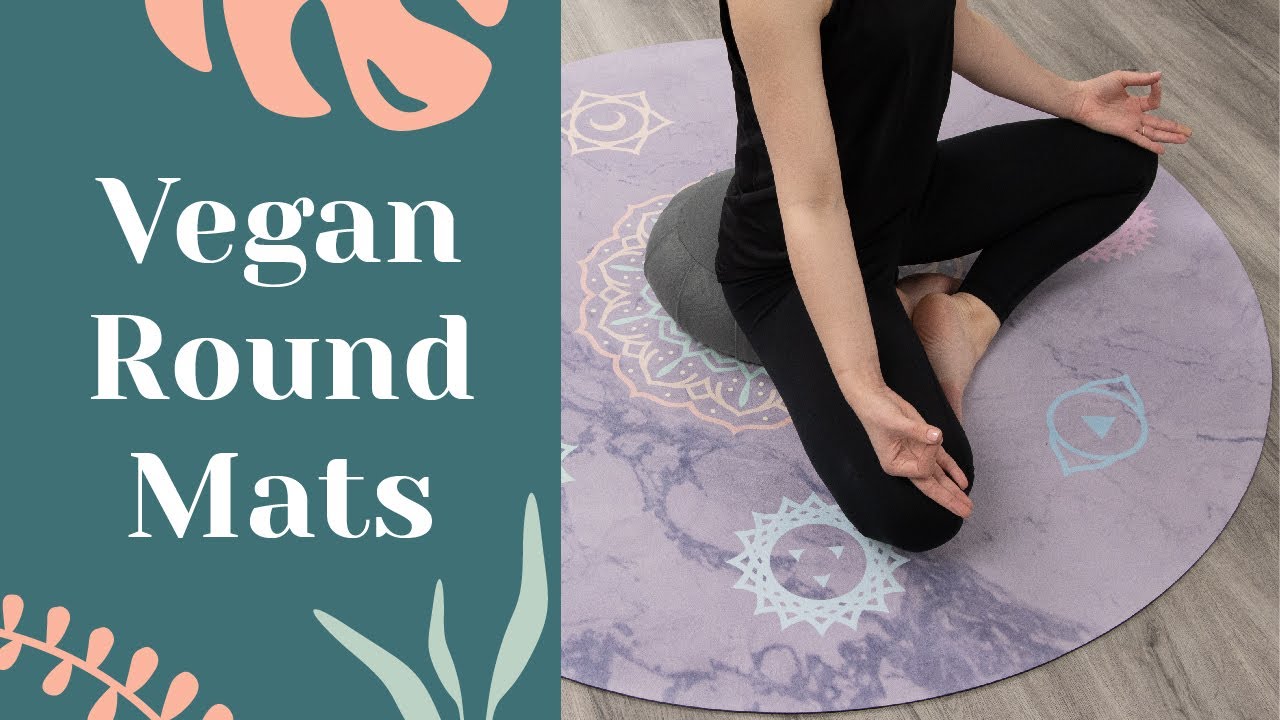 Round Meditation Yoga Mats- Made From 100% Vegan Materials 