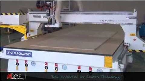 Working Video XYZ P 2050 with ATC Auto tool changer CNC Router