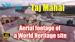 Scenic Flight Over the Taj Mahal in an ICON A5 | Aerial Views of a World Heritage Site[4K]