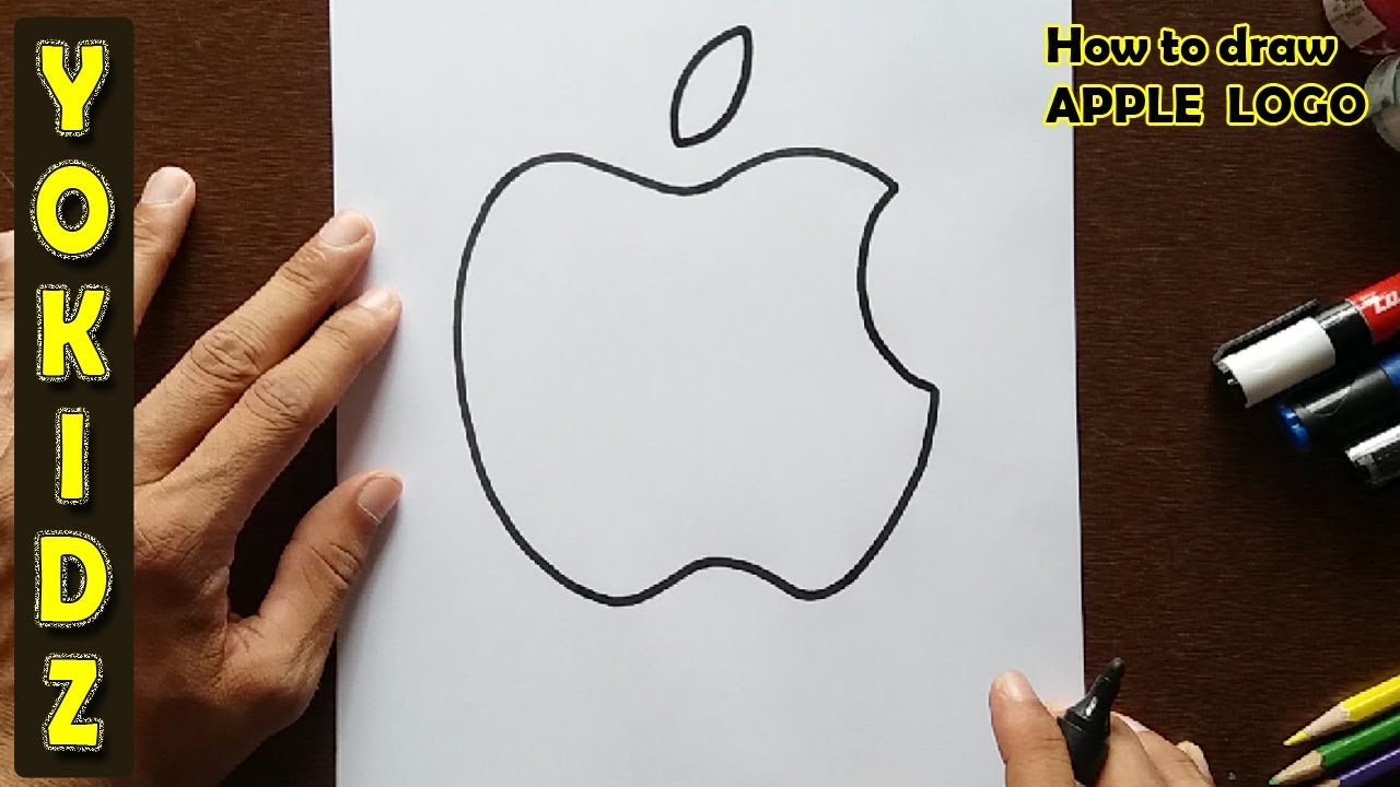 How to Draw the Apple Logo  YouTube