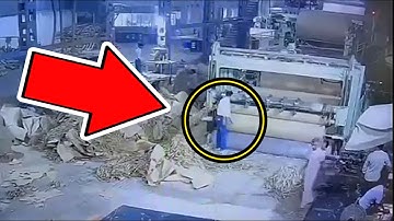 He got too close to a Rotating Machine... Then THIS Happened!