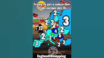 Trying to get a sub from Europe day 13! #geography #europe #mapping #geotuber #mapper