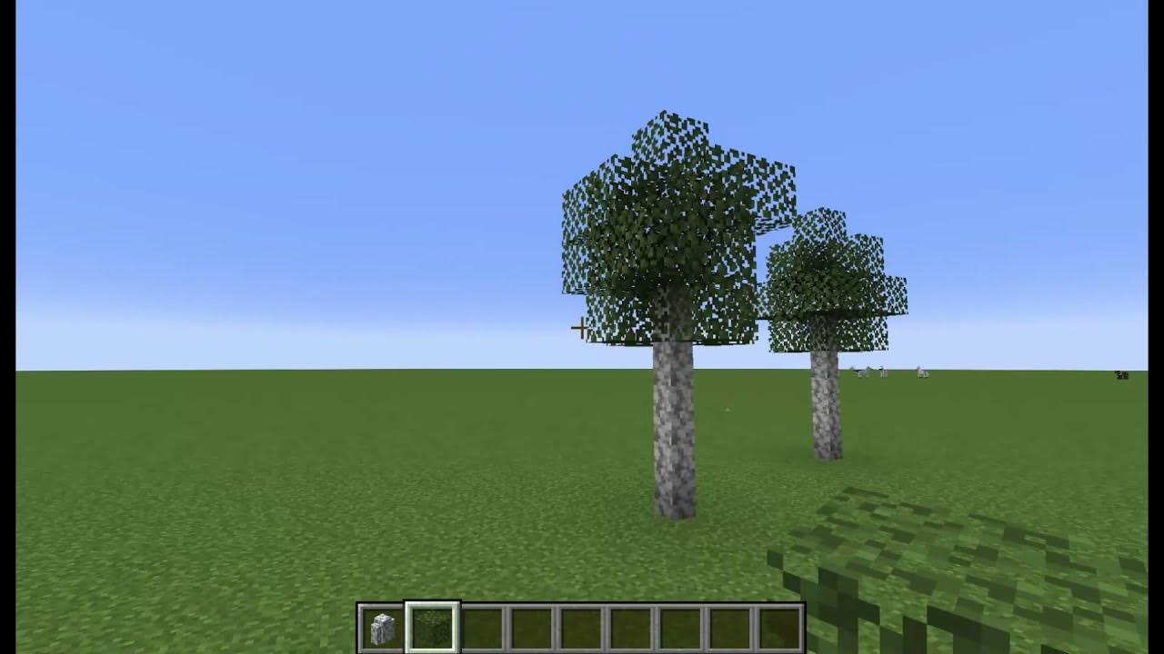 How to make a custom birch tree (minecraft) YouTube