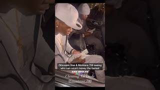 Zillionaire Doe and Montana 700 seeing who can count money the fastest #shorts