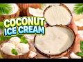 Coconut ice-cream | Homemade coconut icecream
