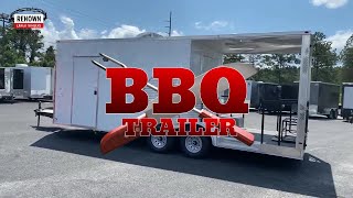 🔥🔥🔥8.5X22TA BBQ PORCH FOOD TRAILER 🔥🔥🔥