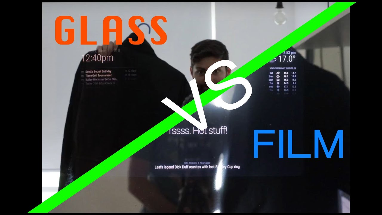 The Cyber Omelette: Glass vs Reflective Film Smart Mirror Showdown