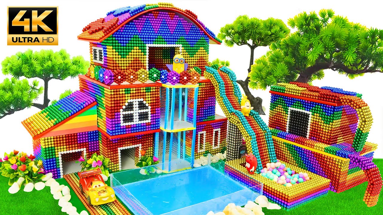 DIY - How To Build A $30,000 DREAM HOUSE From Magnetic Balls | ASMR Videos 4K