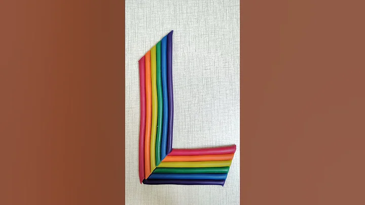 Beautiful Clay Rainbow Alphabet #art #diy#shorts #shortvideo #youtubeshorts