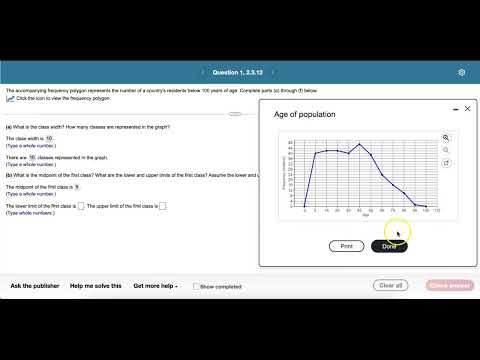 MAT 152 2.3.12 Construct frequency polygons