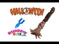 МЕТЛА на Хеллоуин из резинок на рогатке | Helloween Rainbow Loom Bands