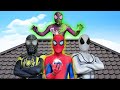 Superheros story  team spiderman in real life 2  mansion battle  by yopy hero