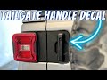 Upgrade your jeep jeep wrangler jl tailgate handle decal installation guide