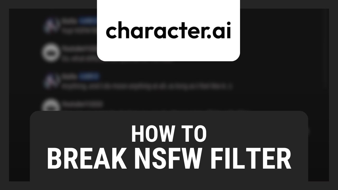 How to break character ai nsfw filter