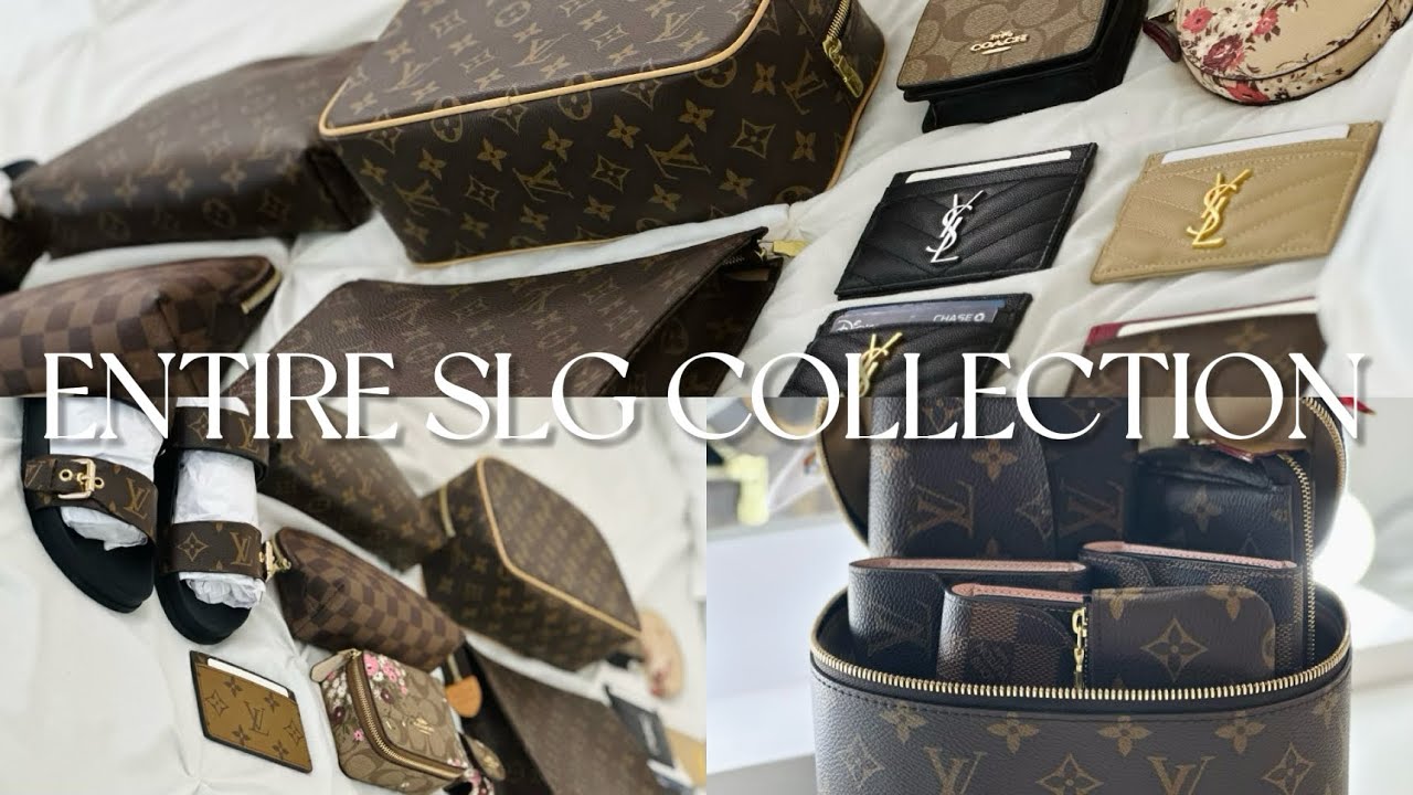 MY ENTIRE LOUIS VUITTON SLG COLLECTION + YSL + COACH | PART. 2 | 23 ...