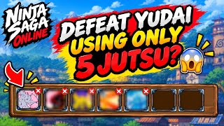 Defeat bosses using only 5 jutsu | Ninja Saga Online screenshot 1