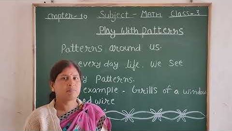 Play With Patterns | Class - 3rd | Mathematics | Chapter - 10 #maths #patterns