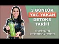 3 Günlük Yağ Yakıcı Detoks Tarifi - Diyetisyen Ayşe Tuğba Şengel