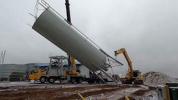 Belgrade Steel Tank Concrete Batch Plant installation and set-up.