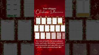 Pluto Designs Studio presents our Christmas Printable Planner Templates Holiday #digitaldesigns