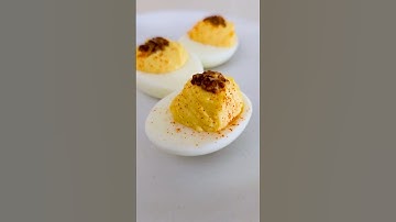 Gemakkelijk gevulde eieren zonder gereedschap