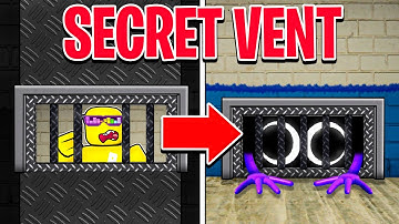 Using SECRET VENT in RAINBOW FRIENDS Hide & Seek