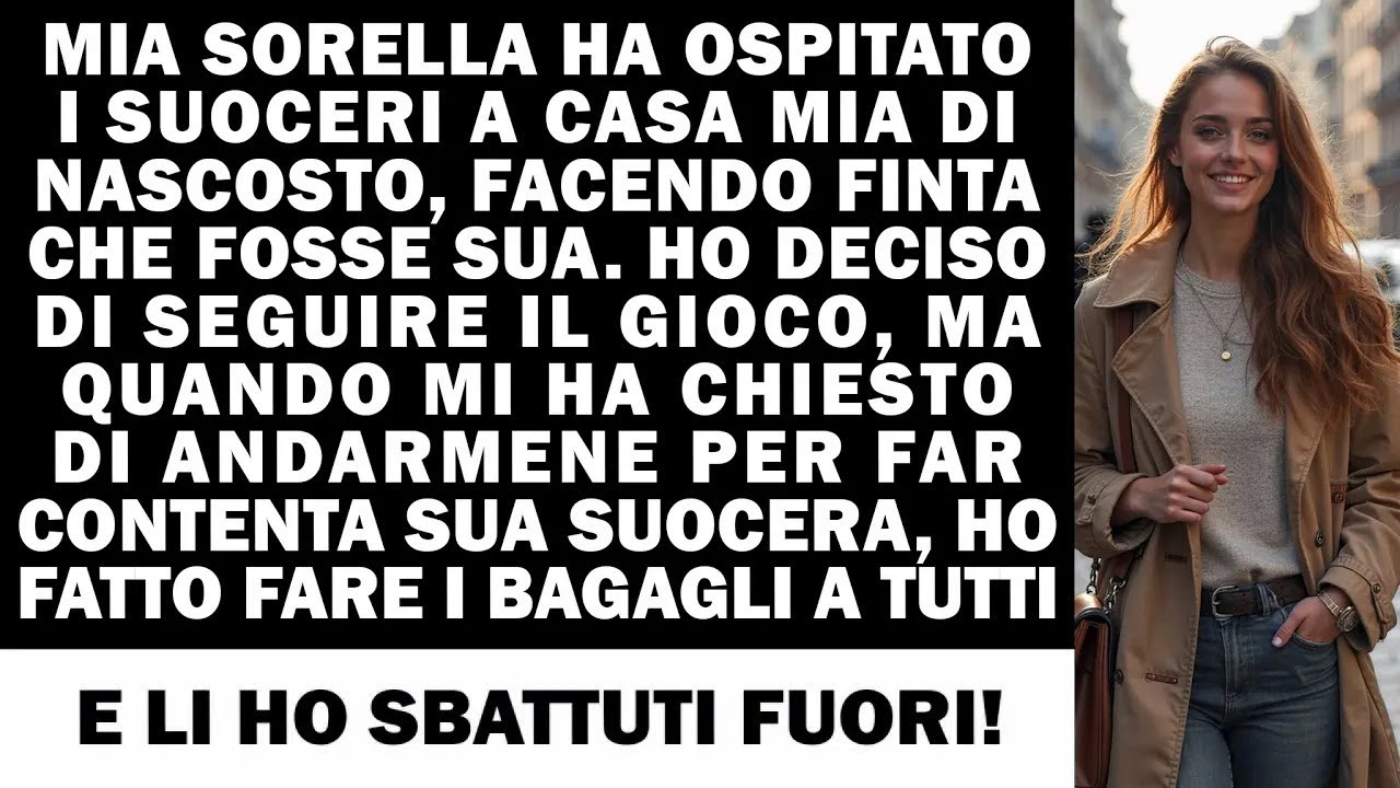 Mia sorella ha ospitato i suoceri dicendo che era casa sua. Poi mi ha chiesto di andarmene...