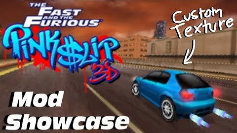 Fast and Furious Pink Slip 3D Mod - Preview Textures 2