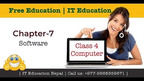 Class 4 Computer Online Class |  Chapter-7 Software in Nepali Language | Grade 4 Computer Class